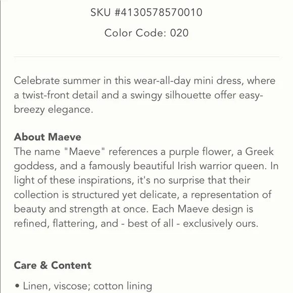 Maeve Anthropologie Twist Front Mini Dress - Picture 12 of 14